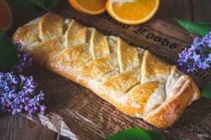 Плетенка с творожной начинкой