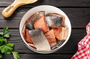 Рыба с овощами в аэрогриле