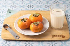 Молочный коктейль с хурмой Молочный коктейль с хурмой