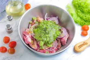 Шашлык с киви