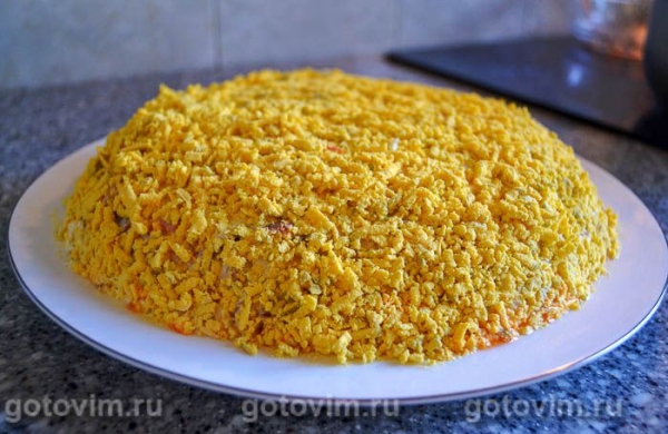 Салат диетическая Мимоза