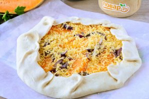 Пирог с тыквой открытый Пирог с тыквой открытый