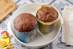 Шоколадный пасхальный кулич