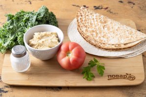 Лаваш с хумусом Лаваш с хумусом