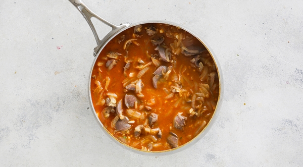 Утиные желудки по-еврейски, пошаговый рецепт с фото на 430 ккал Утиные желудки по-еврейски, пошаговый рецепт с фото на 430 ккал