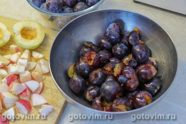 Варенья из сливы с яблоками и апельсином на агаре Варенья из сливы с яблоками и апельсином на агаре