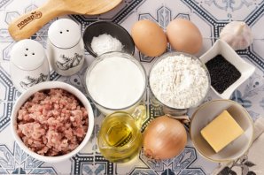 Заливной пирог с фаршем