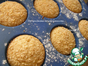 Дынные кексы с кокосовой стружкой