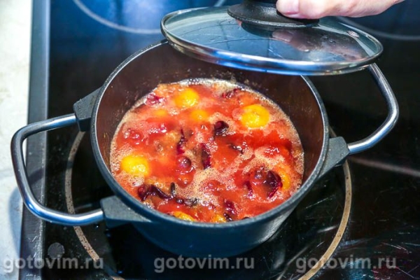Варенье из желтой алычи и сливы