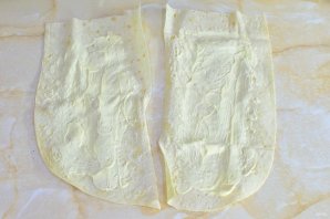 Лаваш с ветчиной и сыром