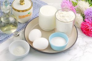 Оладьи на кефире без соды Оладьи на кефире без соды