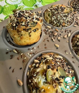 Закусочные сырные кексы Закусочные сырные кексы