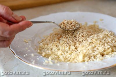 Постный тертый пирог с яблоками