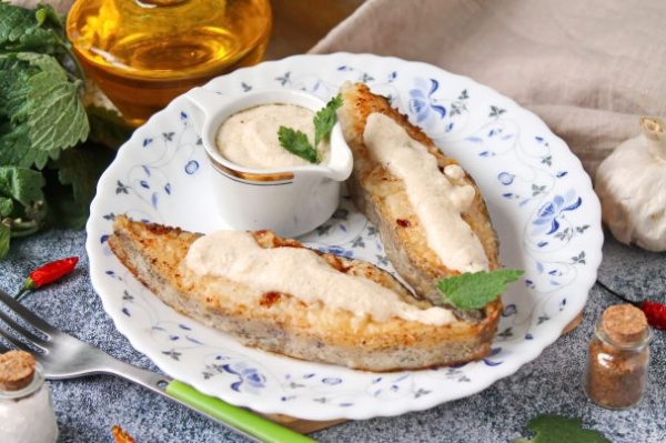 Палтус в сливочном соусе Палтус в сливочном соусе