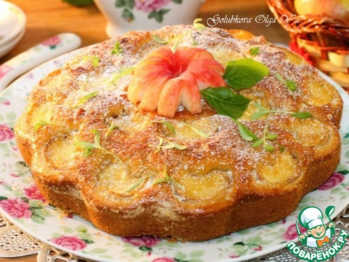 Пирог на кефире с персиками Пирог на кефире с персиками