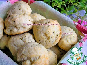 Творожные булочки с мятой Творожные булочки с мятой