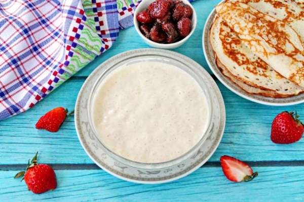 Тесто для блинов в хлебопечке Тесто для блинов в хлебопечке