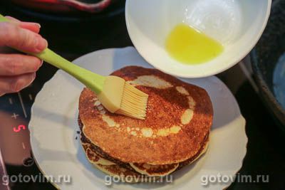 Пышные оладьи с манкой