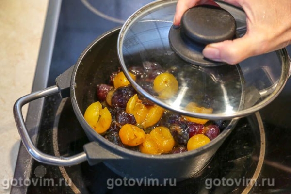 Варенье из желтой алычи и сливы