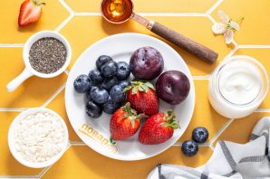 Замороженный йогурт с ягодами