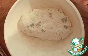 Восточные лепешки с копчёным лососем