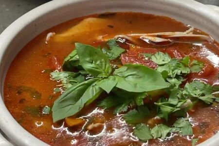 Куриный суп с пастой кочудян Куриный суп с пастой кочудян