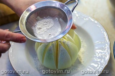 «Цветок» из фаршированного лука с мясом «Цветок» из фаршированного лука с мясом