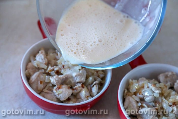 Запеканка из рыбных молок с луком и яйцом