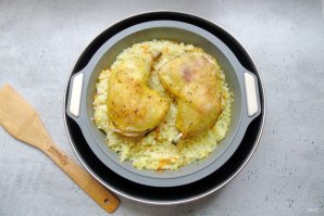 Окорочка с рисом в духовке Окорочка с рисом в духовке