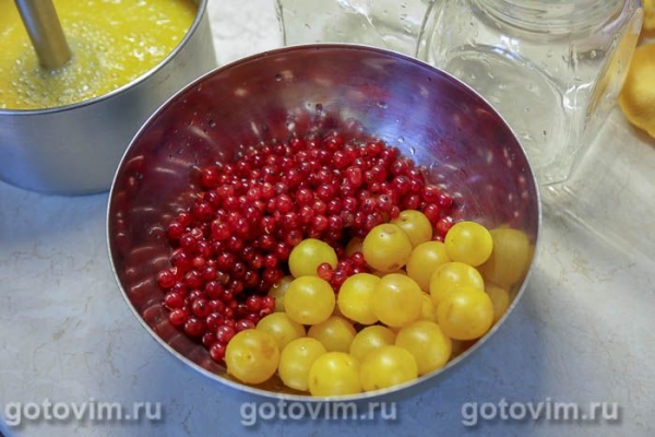 Компот из желтой алычи и красной смородины на зиму Компот из желтой алычи и красной смородины на зиму