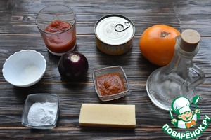 Томатная галета с тунцом