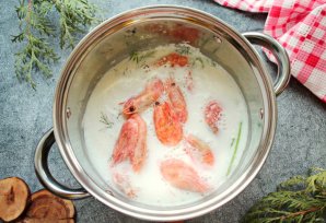 Креветки в молоке Креветки в молоке