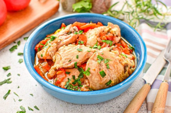 Цыпленок по-охотничьи Цыпленок по-охотничьи