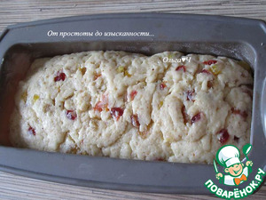 Творожный штоллен с кумкватом, вишней, курагой Творожный штоллен с кумкватом, вишней, курагой