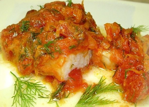 Рыбное филе под морковью с луком Рыбное филе под морковью с луком