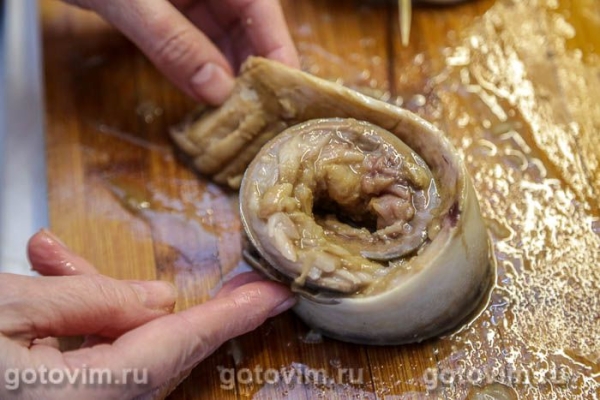 Рулет из скумбрии в горчичном маринаде Рулет из скумбрии в горчичном маринаде