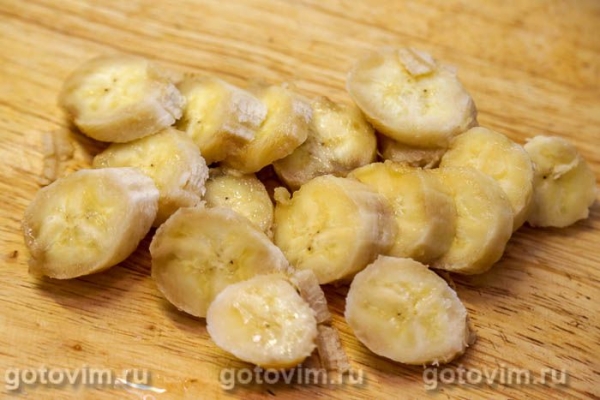 Порционная запеканка из блинов с бананами Порционная запеканка из блинов с бананами