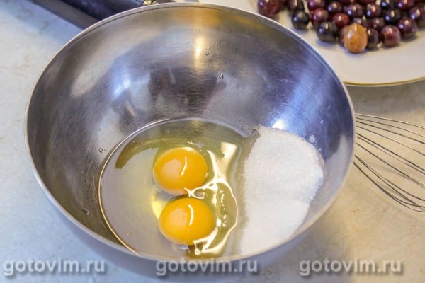 Бисквитный пирог с крыжовником Бисквитный пирог с крыжовником