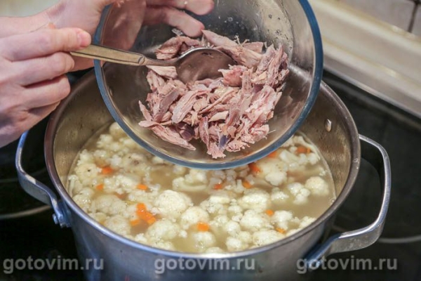 Суп из свинины с цветной капустой и чечевицей Суп из свинины с цветной капустой и чечевицей