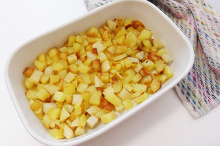 Картофель под жюльеном с курицей и грибами Картофель под жюльеном с курицей и грибами