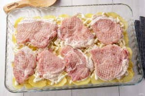 Картошка с мясом и сыром в духовке Картошка с мясом и сыром в духовке