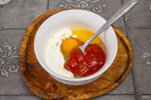 Трёхслойный торт-омлет Трёхслойный торт-омлет