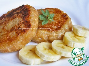 Яблочные оладьи с бананом Яблочные оладьи с бананом