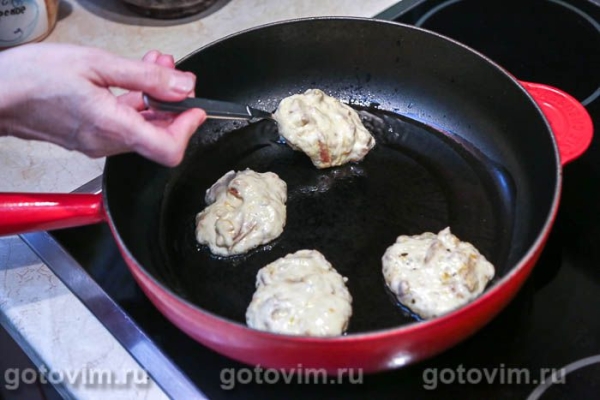 Пышные оладьи с тыквой и беконом