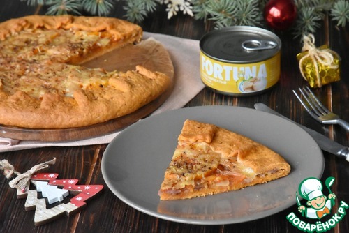 Томатная галета с тунцом