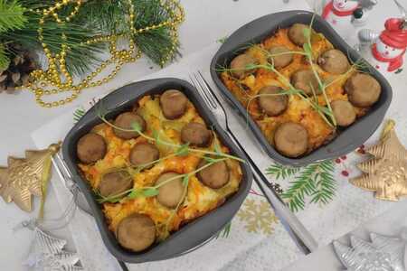 Запеченный картофель с шампиньонами