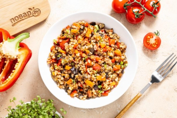 Гречка с овощами в мультиварке