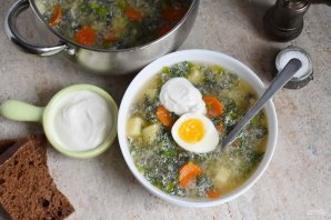 Щи с крапивой