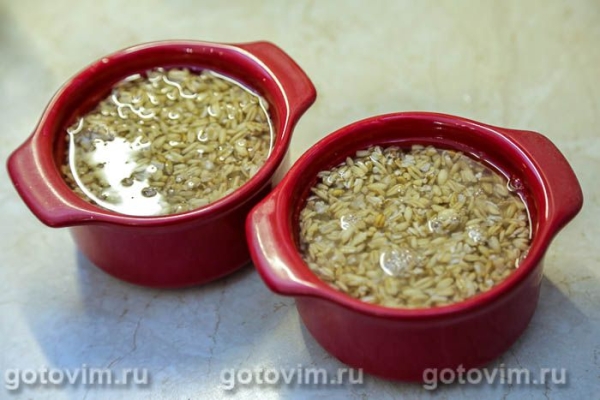 Каша из цельного овса в горшочках (в духовке) Каша из цельного овса в горшочках (в духовке)