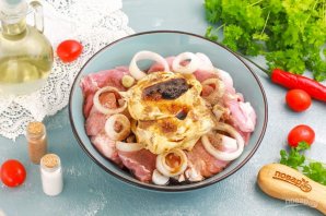 Шашлык из свинины в майонезе